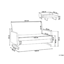Beliani Tweezitsbank - BELFAST Grijs Polyester -Puur Woood Winkel da5aa3f0e59240db92fcba918117978e