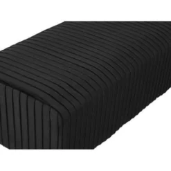 Beliani Hocker PATERSON - Zwart Fluweel -Puur Woood Winkel df64975fad8d47688a32743f4264b58a