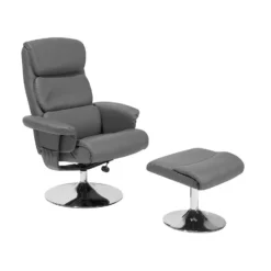 Beliani Massagestoel LEGEND - Grijs Kunstleer -Puur Woood Winkel df9d50204cd14d7c9e93eab00d7aba3f