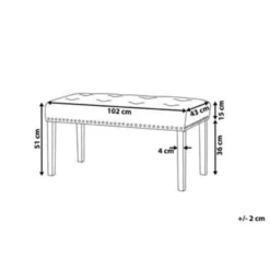 Beliani Hocker YORKTON - Grijs Fluweel -Puur Woood Winkel e29d5bc3888e4c8fb1d6a742792551d5 1