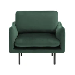 Beliani Fauteuil VINTERBRO - Groen Fluweel -Puur Woood Winkel efe6c3e7347845fe9f5a48bb9c014dc2