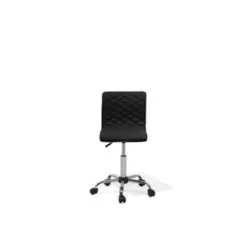 Beliani Bureaustoel ORLANDO - Zwart Polyester -Puur Woood Winkel f29c8d3fbca34b2d802b0fc6260011c2