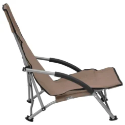 VidaXL Strandstoelen 2 St Inklapbaar Stof Taupe -Puur Woood Winkel f5e844f740ba4d8486b6b53d25c421cd