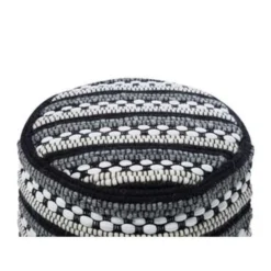 Beliani Poef GUNTUR - Wit Wol, Katoen -Puur Woood Winkel f9bdd7880fed4597810444a4aa7e1dc3