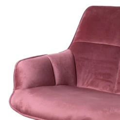Giga Meubel Stoel Roze Velvet - Metaal - 58x61x86 Cm - Shannon -Puur Woood Winkel fbd61437231b4e868c6c6c8cc19907bb