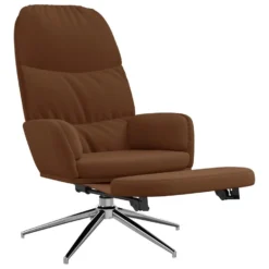 VidaXL Relaxstoel Met Voetensteun Kunstsuède Bruin -Puur Woood Winkel fc24534dce55471dbc44b4883d7418da