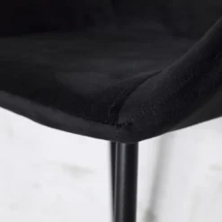 Giga Meubel Barkruk Velvet Zwart - 46x50x102cm - Barkruk Amira -Puur Woood Winkel fd0e966afedb49c29b5648be35856142