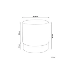 Beliani Poef SOPHIA - Grijs Fluweel -Puur Woood Winkel ffd2eed903e94906830cf32830f609fe